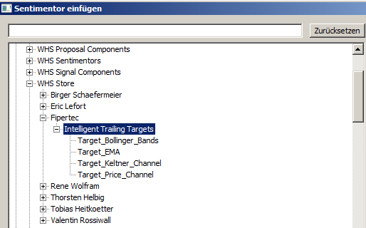 Intelligent trailing targets